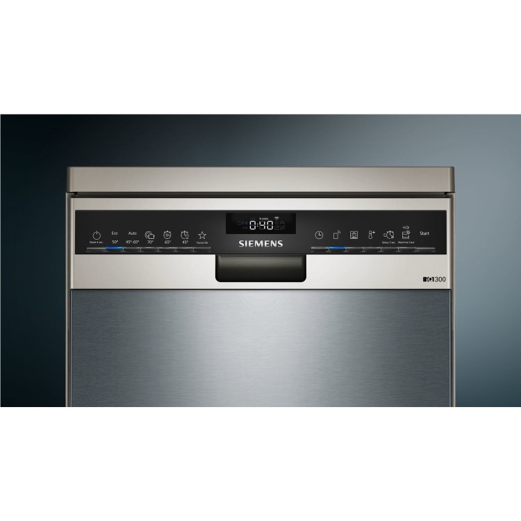 Siemens iQ300 10 Place Settings Freestanding Slimline Dishwasher - Stainless Steel