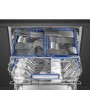 GRADE A2 - Smeg ST323PM Semi Commercial Integrated Dishwasher 14 Place Settings Multiphase
