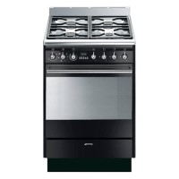 GRADE A2 - Smeg Concert 60cm Dual Fuel Cooker - Black