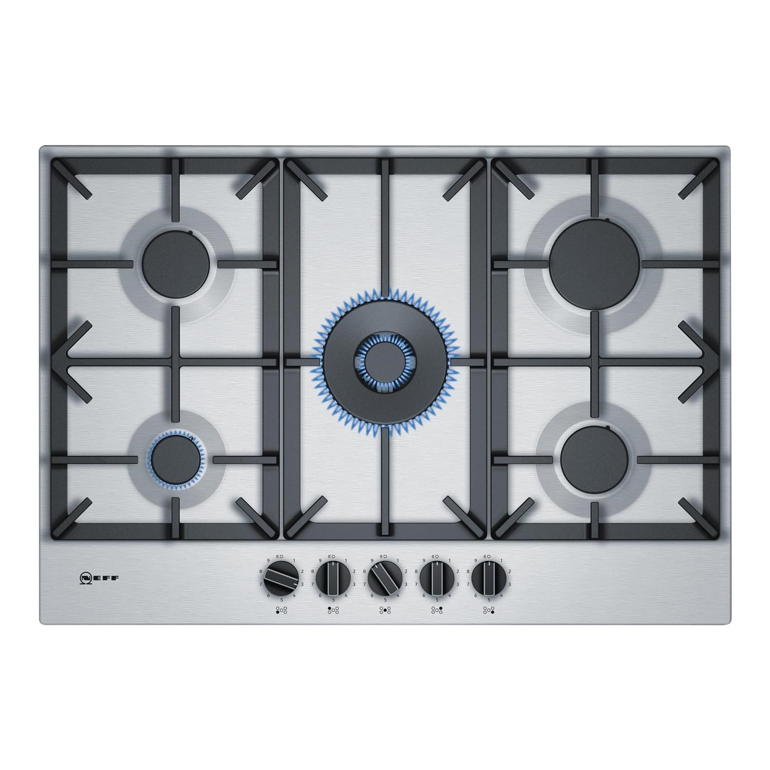 Refurbished NEFF N70 T27DS59N0 75cm 5 Burner Gas Hob