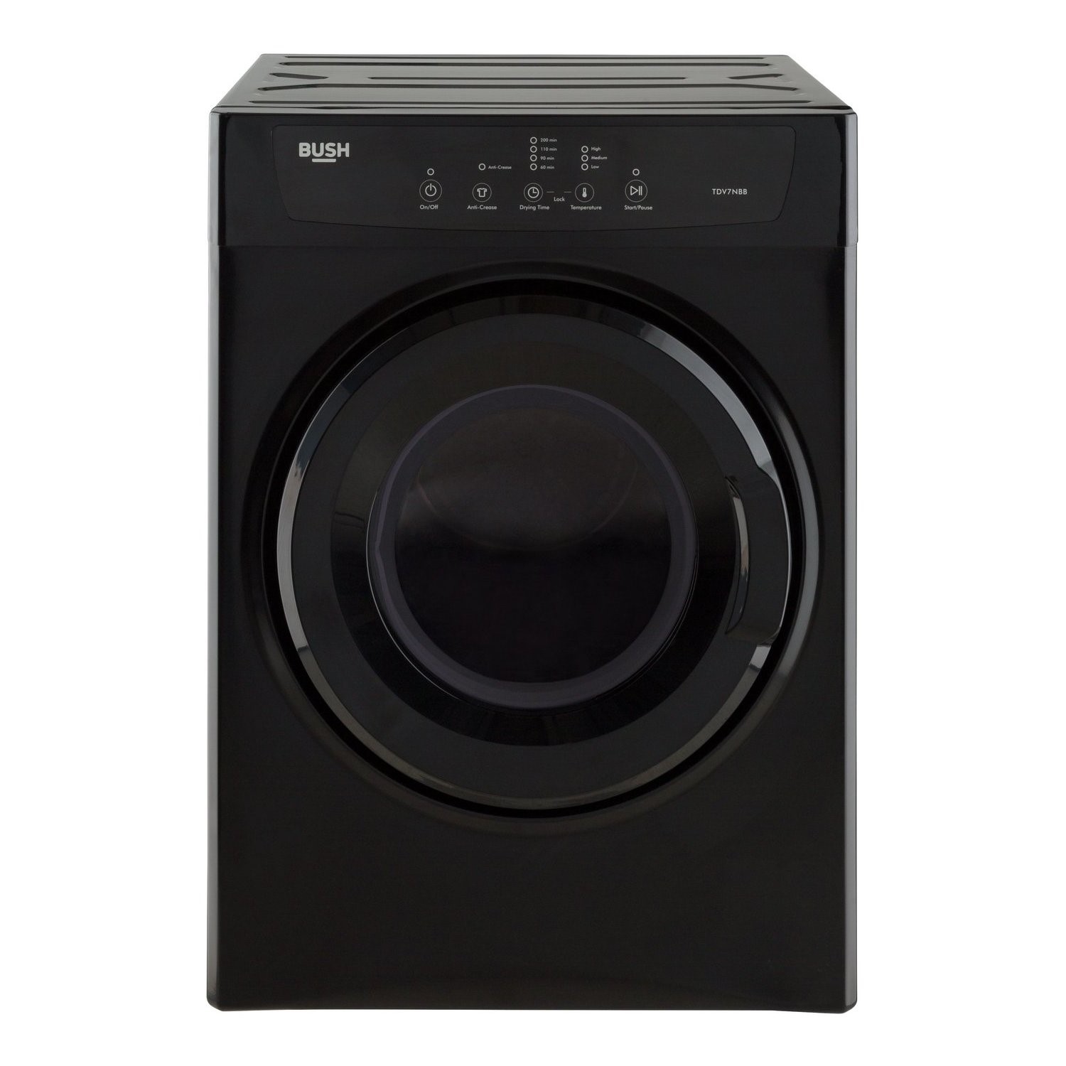 Refurbished Bush Freestanding TDV7NBB Vented 7KG Tumble Dryer Black A2 ...