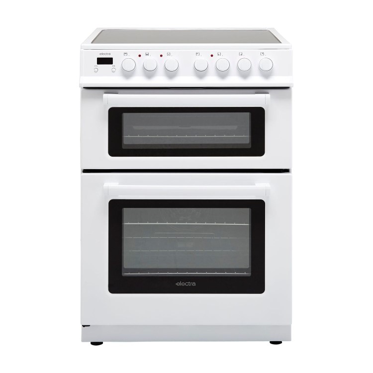 Refurbished Electra TCR60W 60cm Twin Cavity Electric Cooker White