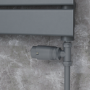Refurbished - Elego Anthracite Gray Modern TRV Straight Thermostatic Radiator Valves With Lockshield