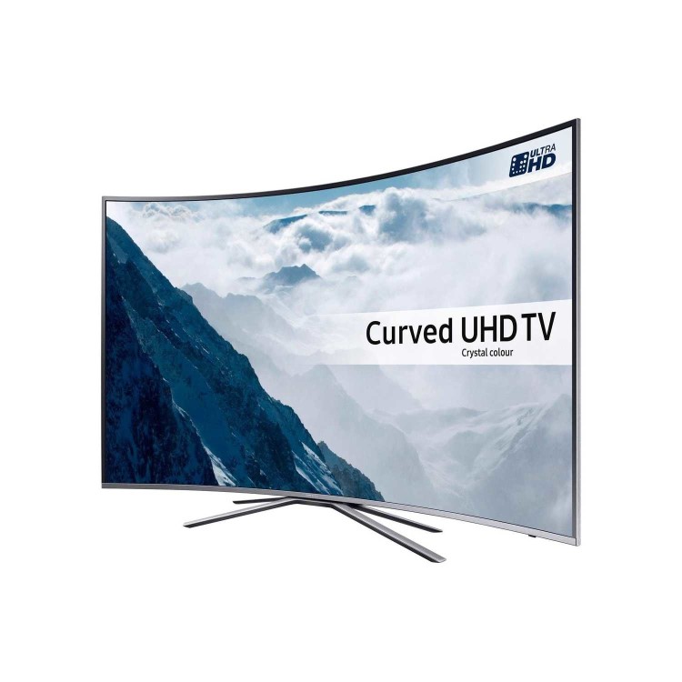Refurbished Samsung 65" Curved 4K Ultra HD with HDR QLED Freeview HD Smart TV without Stand