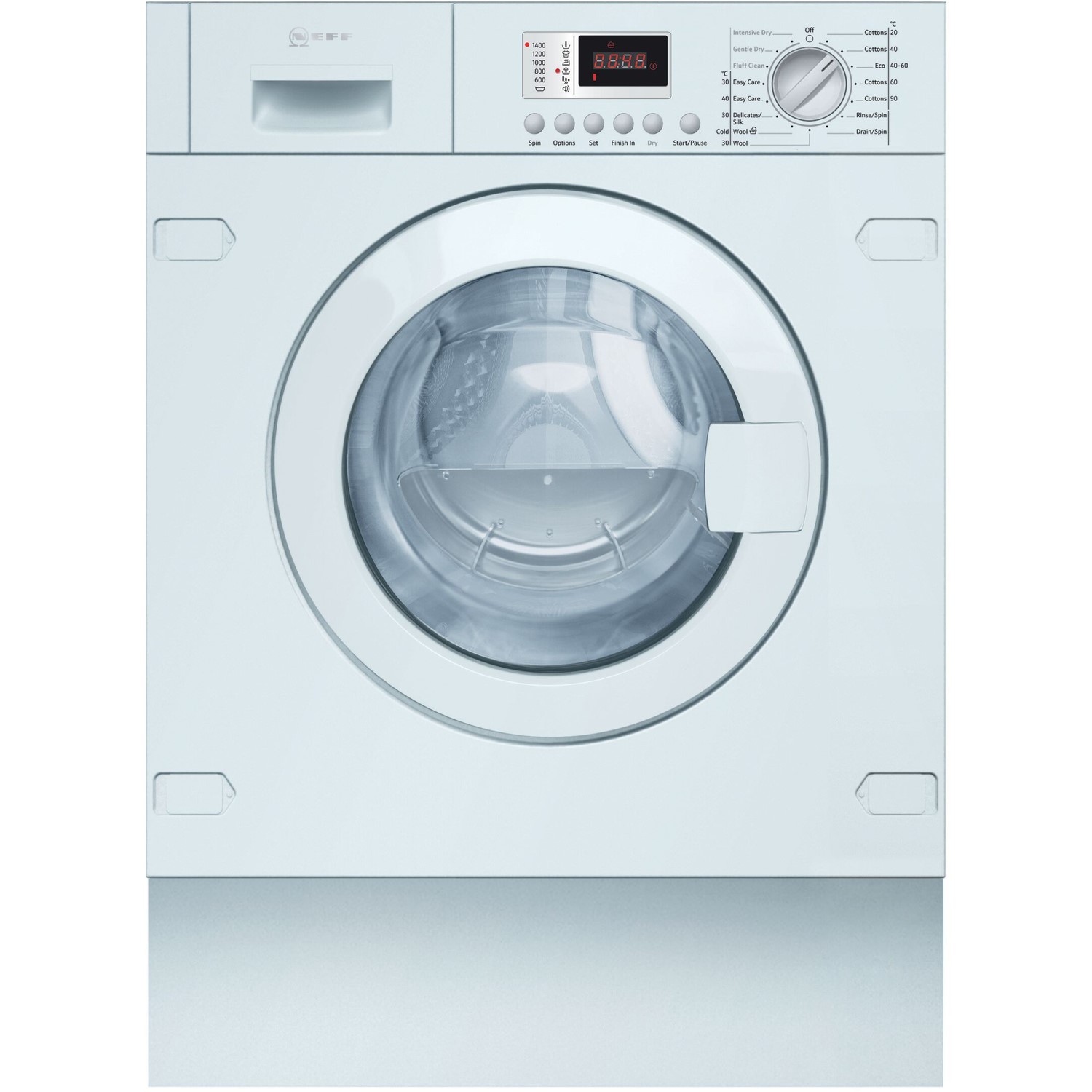 Refurbished Neff V6320X2GB Integrated 7/4KG 1400 Spin Washer Dryer White