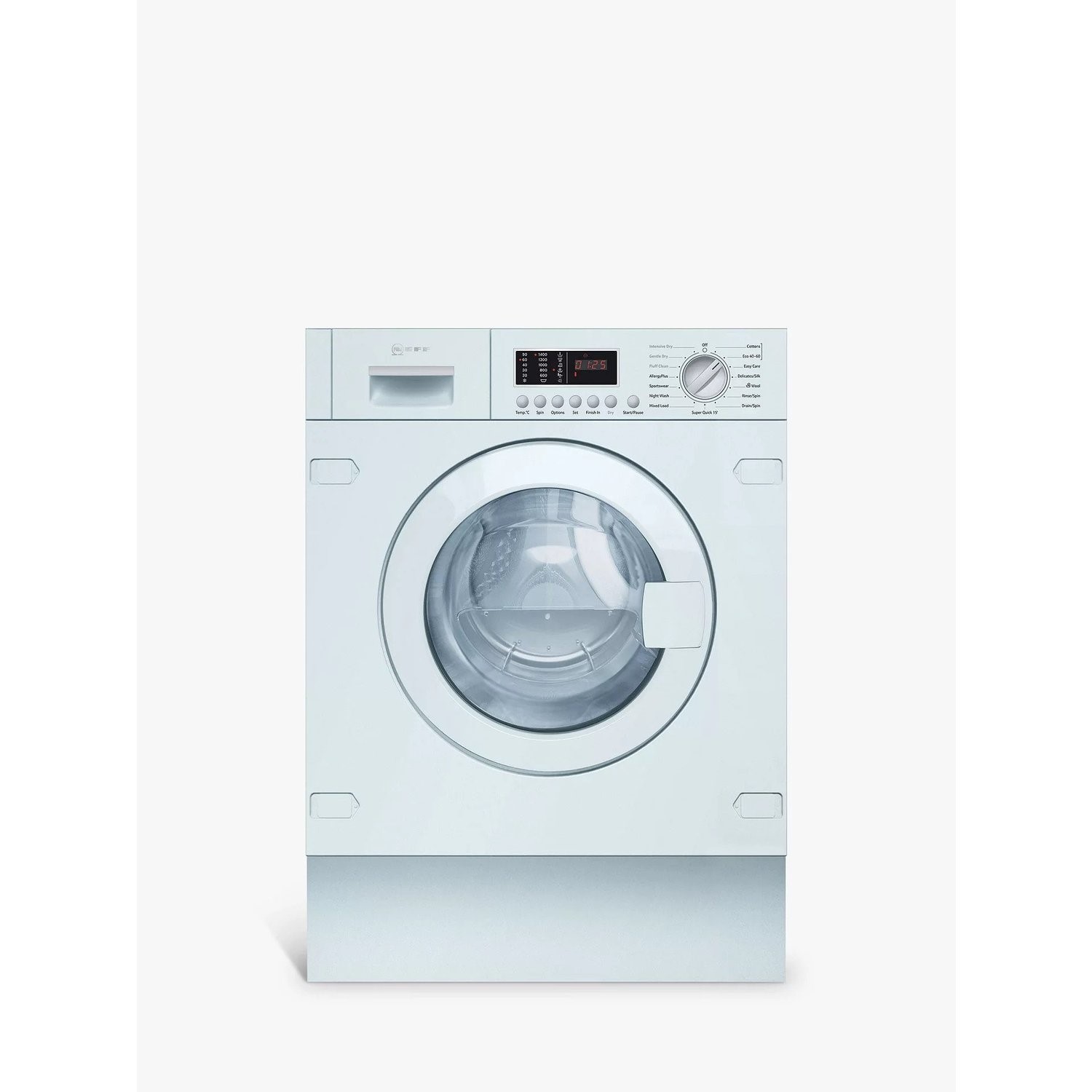 Refurbished Neff V6540X2GB Integrated 7/4KG 1400 Spin Washer Dryer White