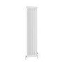 GRADE A2 - Reggio White Vertical Double Column Traditional Radiator 1800x470mm 4399 BTU - Cast Iron Style