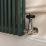 Refurbished Reggio Evergreen Vertical Double Column Traditional Radiator 1800x560mm 5279 BTU - Cast Iron Style