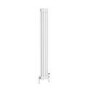GRADE A2 - Reggio White Vertical Double Column Traditional Radiator 1500x200mm 1486 BTU - Cast Iron Style