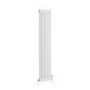 GRADE A2 - Reggio White Vertical Double Column Traditional Radiator 1800x380mm 3519 BTU - Cast Iron Style