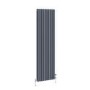 GRADE A2 - Reggio Anthracite Vertical Triple Column Traditional Radiator 1500x470mm 4688 BTU - Cast Iron Style