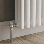 GRADE A2 - Reggio White Vertical Triple Column Traditional Radiator 1800x380mm 4436 BTU - Cast Iron Style
