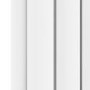GRADE A2 - Sorrento White Vertical Oval Designer Radiator 1600x590mm Double Panel 5585 BTU