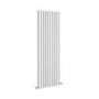 GRADE A2 - Sorrento White Vertical Oval Designer Radiator 1600x590mm Double Panel 5585 BTU