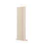 GRADE A2 - Sorrento Beige grey Vertical Oval Designer Radiator 1600x472mm Double Panel 4468 BTU
