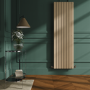 Refurbished Riace Elk brown Vertical Flat Designer Radiator 1800x544mm Double Panel 5557 BTU