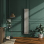 Refurbished Riace Linen Vertical Flat Designer Radiator 1600x272mm Single Panel 1628 BTU