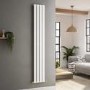 Refurbished Riace White Vertical Flat Designer Radiator 1800x272mm Single Panel 1803 BTU