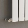 Refurbished Riace White Vertical Flat Designer Radiator 1800x272mm Single Panel 1803 BTU