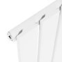 GRADE A2 - Riace White Vertical Flat Designer Radiator 1600x408mm Single Panel 2442 BTU
