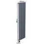 Anthracite Electric Vertical Designer Radiator 2.4kW with Wifi Thermostat - H1800xW472mm - IPX4 Bathroom Safe