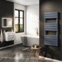 Refurbished - Anthracite Flat Panel Smart Electric Towel Radiator with Wi-Fi Thermostat - 1000W - H1200xW500mm - Bathroom Safe