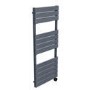 Refurbished - Anthracite Flat Panel Smart Electric Towel Radiator with Wi-Fi Thermostat - 1000W - H1200xW500mm - Bathroom Safe