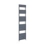 GRADE A2 - Riace Anthracite Vertical Flat Towel Radiator 1800x450mm Single Panel 2471 BTU