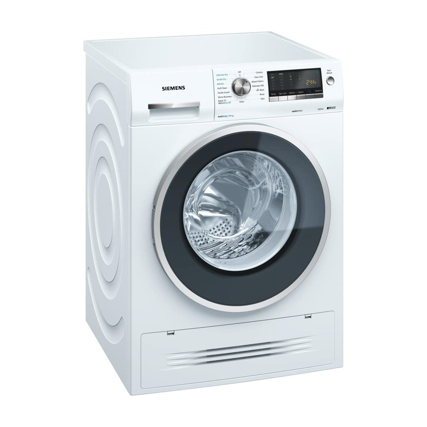 Refurbished Siemens WD14H422GB Freestanding 7/4KG 1400 Spin Washer Dryer White