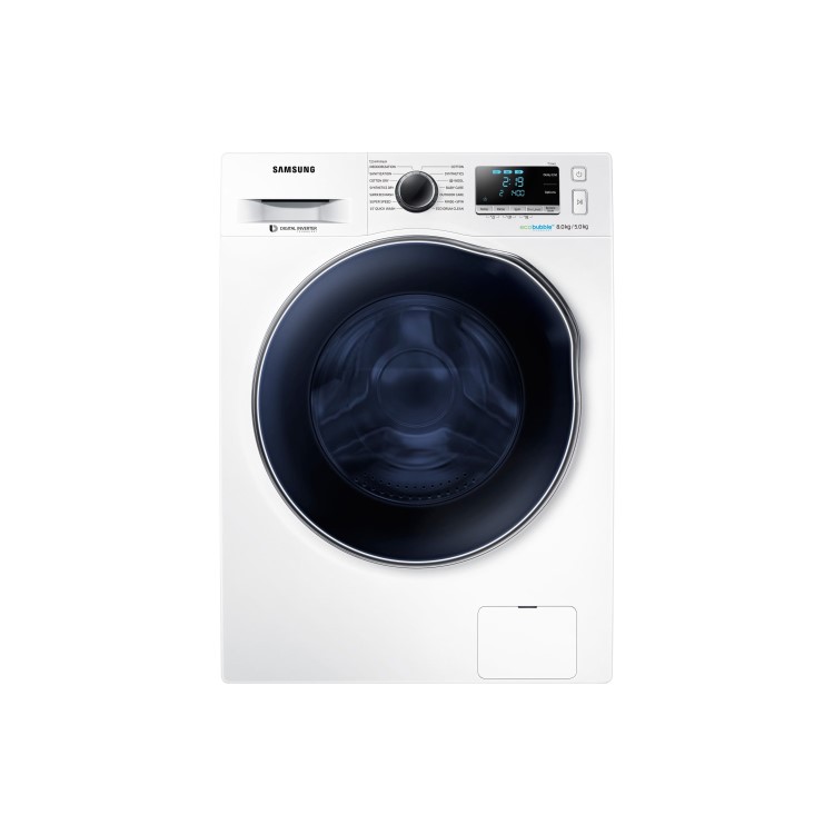 Refurbished Samsung EcoBubble WD80J6A10AW/EU Freestanding 8/5KG 1400 Spin Washer Dryer