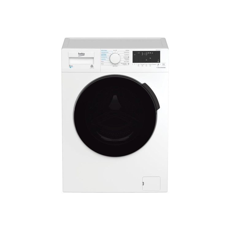 Refurbished Beko WDB7426S1CW Freestanding 7/4KG 1200 Spin Washer Dryer White