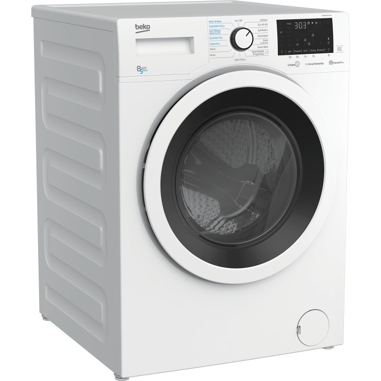 Refurbished Beko WDER8540421W Smart Freestanding 7KG 1400 Spin Washing Machine White