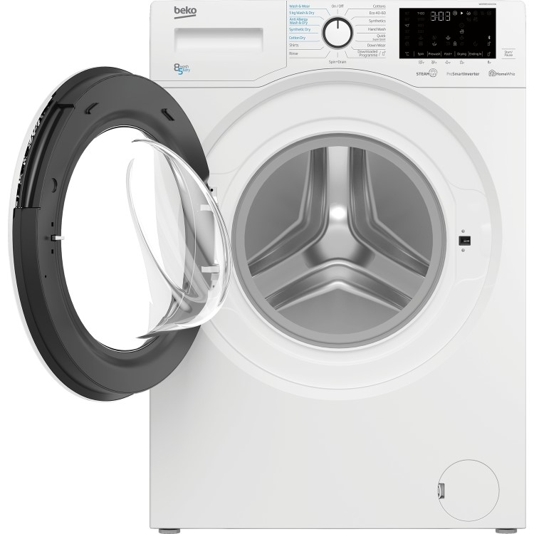 Refurbished Beko WDER8540421W Smart Freestanding 7KG 1400 Spin Washing Machine White