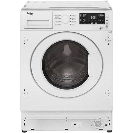 Refurbished Beko WDIR7543101 Integrated 7/5KG 1400 Spin Washer Dryer White