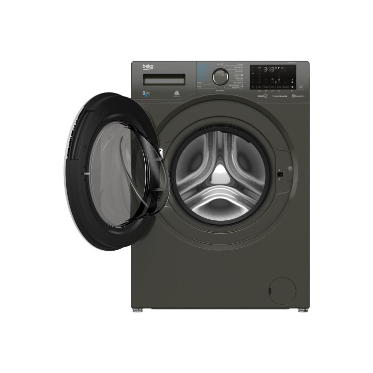 Refurbished Beko WDR8540141G Smart Freestanding 8/5KG 1400 Spin Washer Dryer Graphite