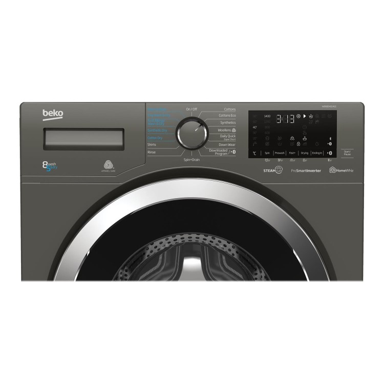 Refurbished Beko WDR8540141G Smart Freestanding 8/5KG 1400 Spin Washer Dryer Graphite