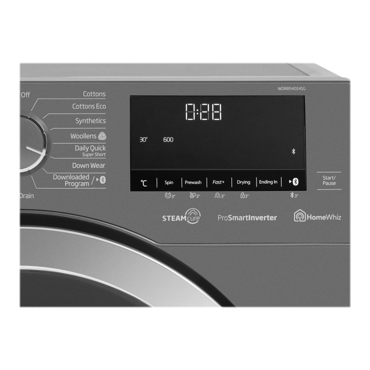 Refurbished Beko WDR8540141G Smart Freestanding 8/5KG 1400 Spin Washer Dryer Graphite