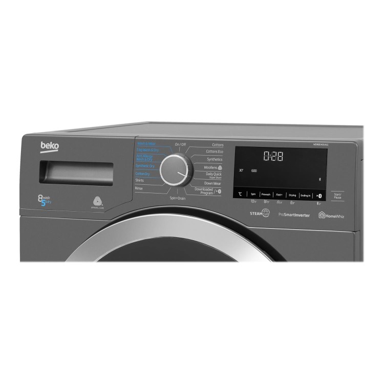 Refurbished Beko WDR8540141G Smart Freestanding 8/5KG 1400 Spin Washer Dryer Graphite