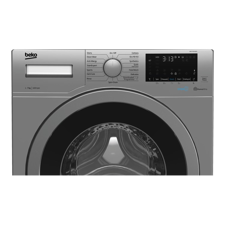 Refurbished Beko WEX740430S Freestanding 7KG 1400 Spin Washing Machine Silver