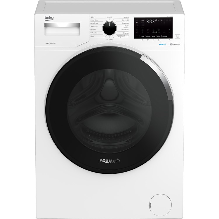 Refurbished Beko WEY84P64EW 8Kg Washing Machine with 1400 rpm - White - A Rated