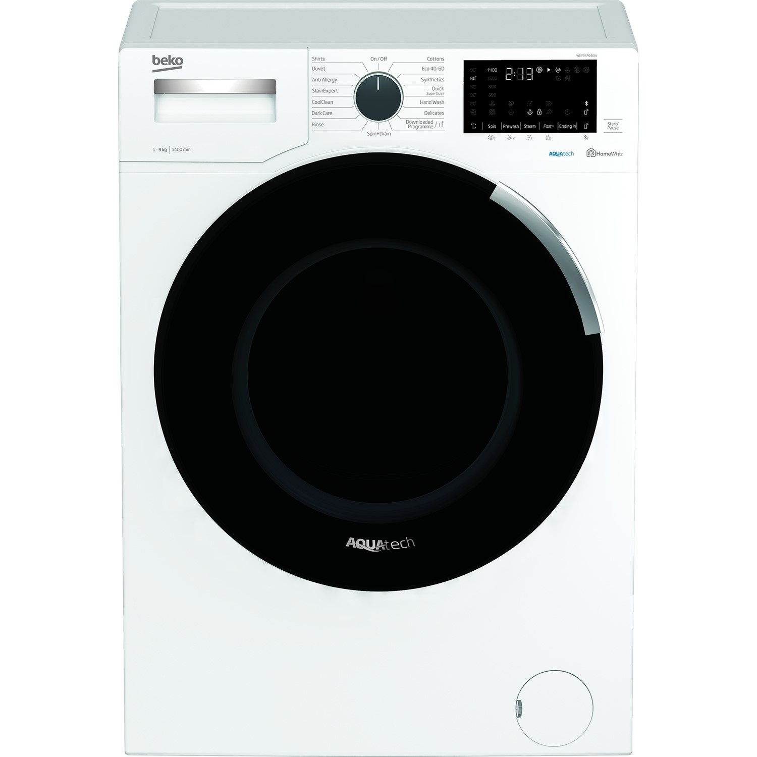 Refurbished Beko Smart Freestanding 9KG 1400 Spin Washing Machine White