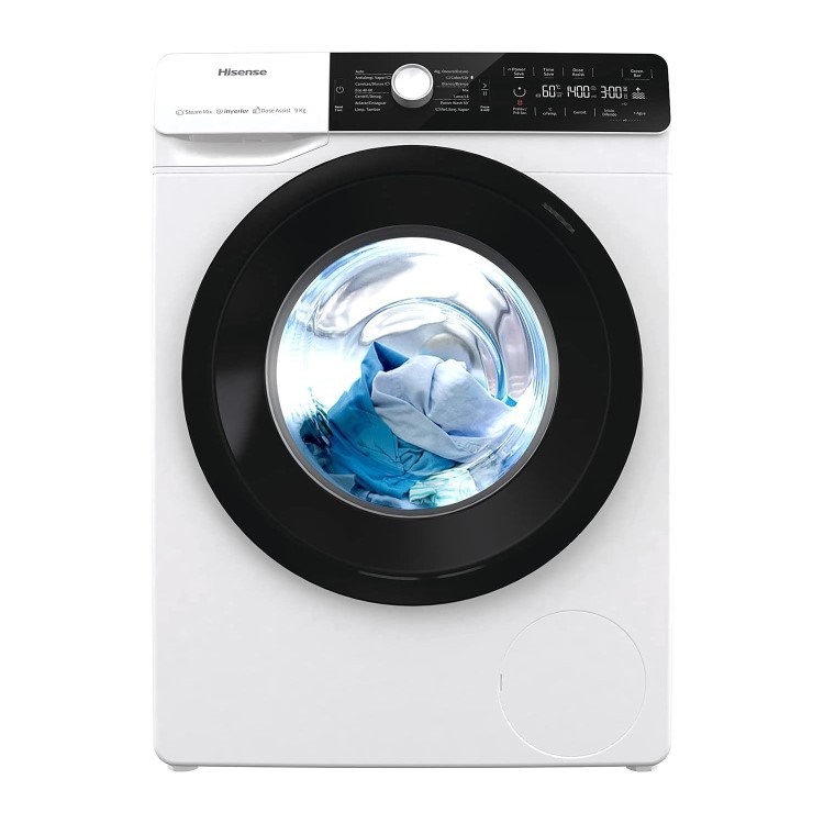 Refurbished Hisense WFGA90141VM Freestanding 9KG 1400 Spin Washing Machine White