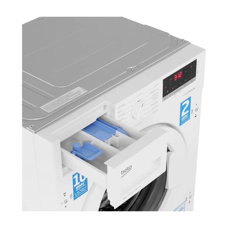Refurbished Beko WIR86540F1 Integrated 8KG 1600 Spin Washing Machine