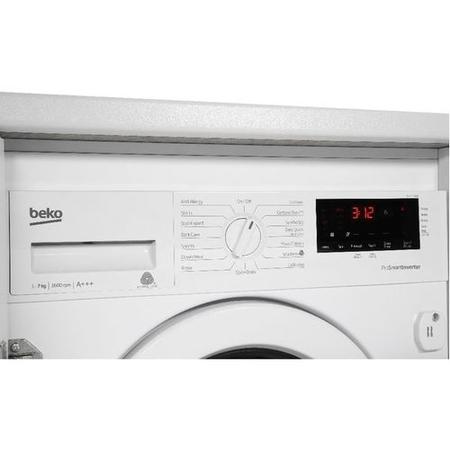 Refurbished BEKO Pro WIX765450 Integrated 7 kg 1600 Spin Washing Machine