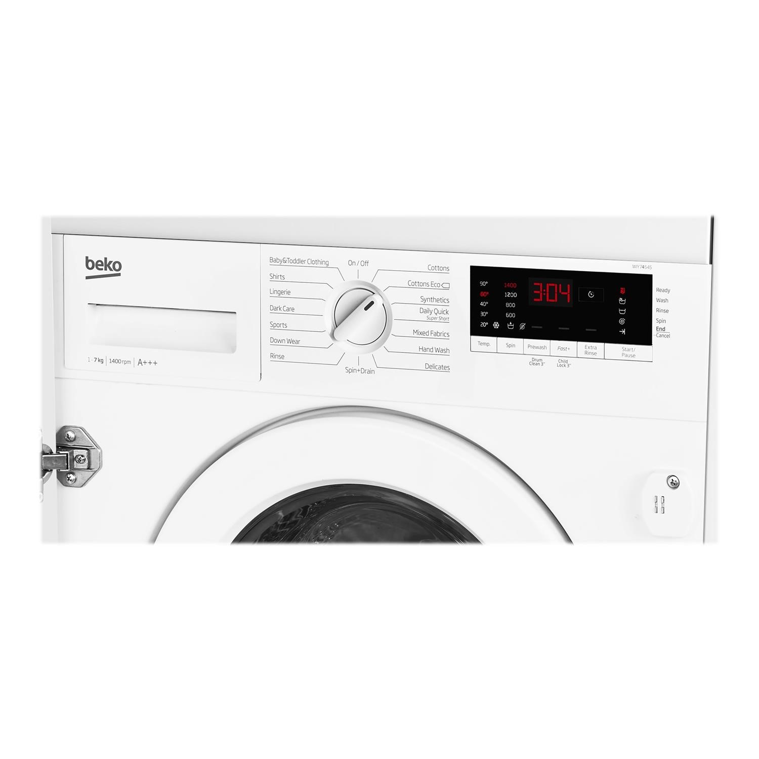 Refurbished Beko WIY74545 Integrated 7KG 1400 Spin Washing Machine