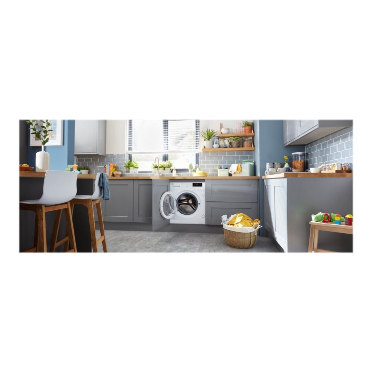 Refurbished Beko WIY84540F Integrated 8KG 1400 Spin Washing Machine