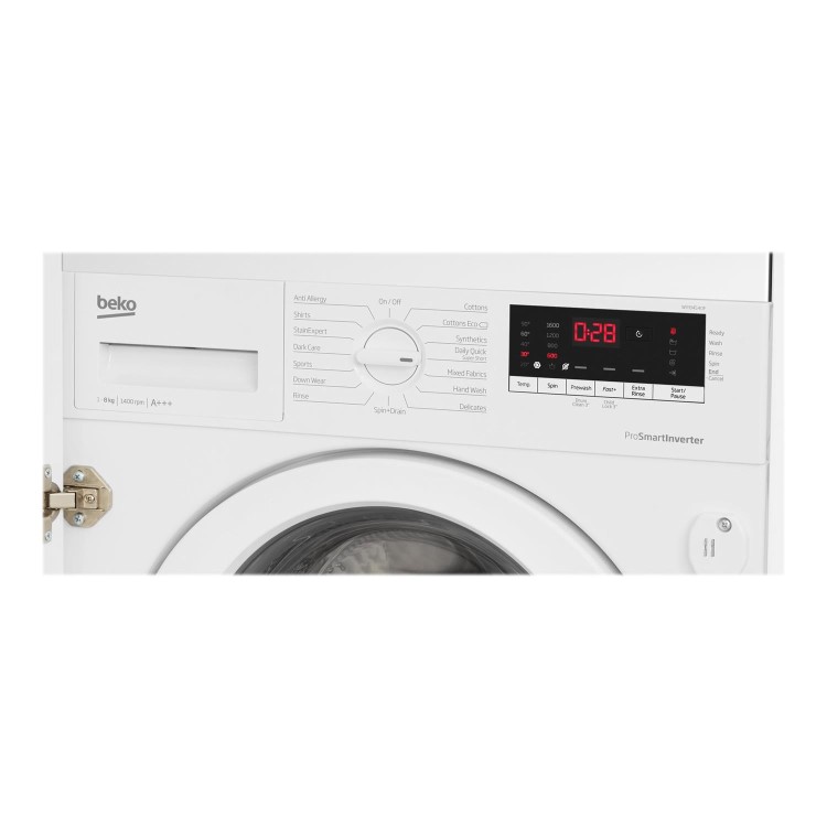 Refurbished Beko WIY84540F Integrated 8KG 1400 Spin Washing Machine