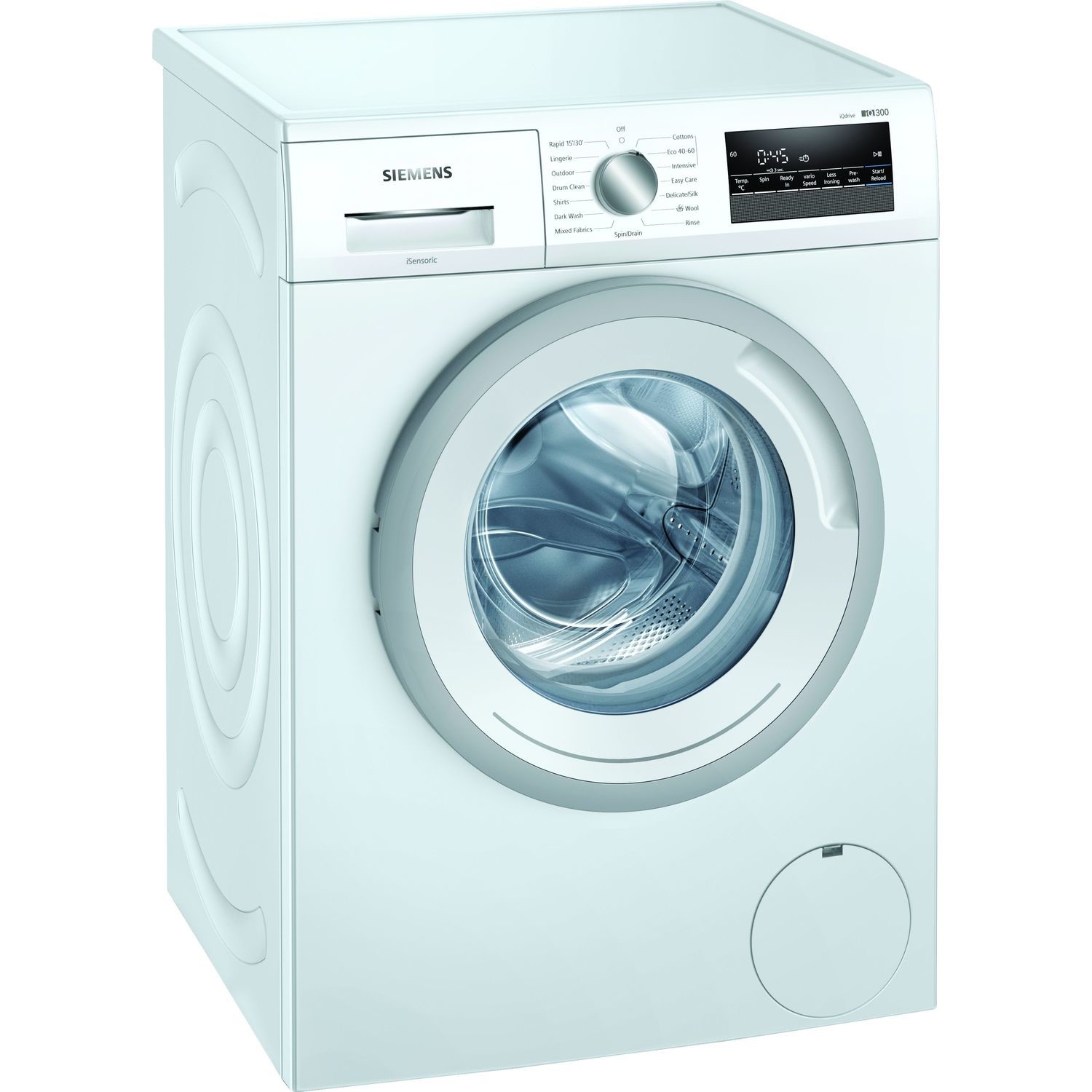 Refurbished Siemens WM14N202GB iQ300 Freestanding 8KG 1400 Spin Washing Machine With Quiet IQdrive M