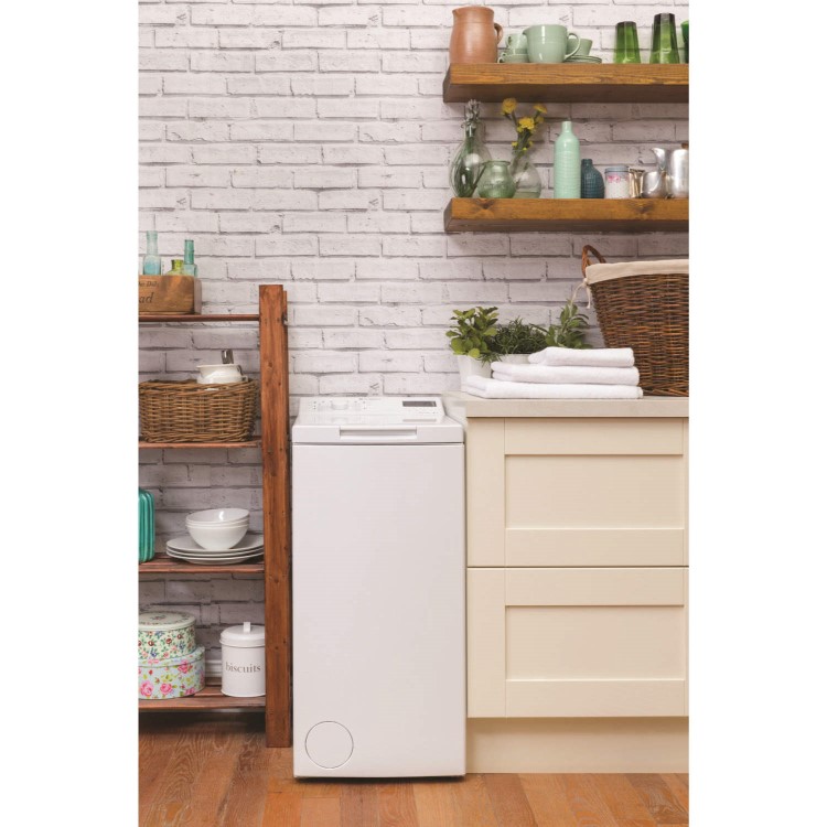 Refurbished Hotpoint WMTF722UUKN 7KG 1200 Spin Freestanding Washing Machine White