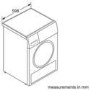 Refurbished Bosch Series 6 WPG23108GB Freestanding Condenser 8KG Tumble Dryer White